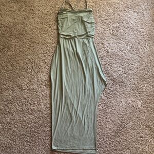 Windsor Asymmetrical Dress in Soft Green